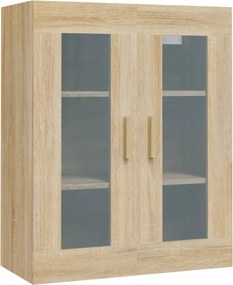 vidaXL Κρεμαστό Ντουλάπι Τοίχου Sonoma Δρυς 69,5x34x90 εκ Επεξ. Ξύλο