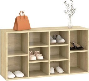 vidaXL Παπουτσοθήκη Sonoma Δρυς 103 x 30 x 55 εκ. από Επεξ. Ξύλο