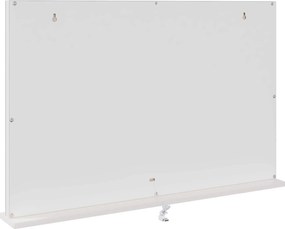 vidaXL Καθρέφτης Vanity LED Λευκό 80 x 10 x 52,5 εκ Γυαλί και Χάλυβας