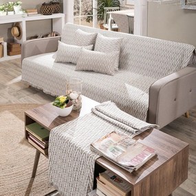 Ριχτάρι Giardino 02 Beige Teoran Πολυθρόνα 180x150cm Cotton-Polyester