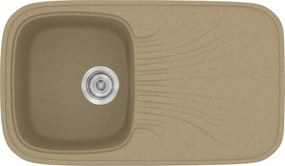 Sanitec Classic 315 (82×50) - Γρανιτένιος νεροχύτης - Metallic CREAM