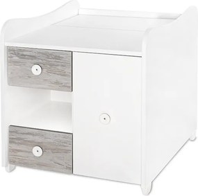 BED MINI MAXI 190/72 COLOUR WHITE/ARTWOOD NEW