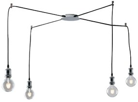 Φωτιστικό Οροφής Κρεμαστό I-Groove-S4 CR E27 250x16cm Chrome Luce Ambiente Design