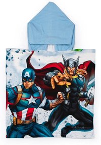 Πόντσο Παιδικό Microfiber 50x100εκ. Avengers 40 Ice Blue Marvel DimCol