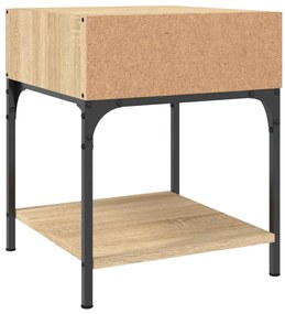vidaXL Κομοδίνο Sonoma Δρυς 40 x 41 x 50 εκ. από Επεξεργασμένο Ξύλο