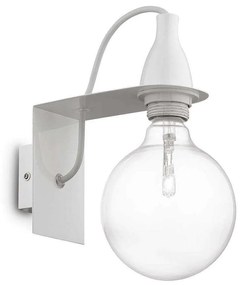 Φωτιστικό Τοίχου-Απλίκα Minimal 045191 12x23x21cm 1xE27 60W White Ideal Lux