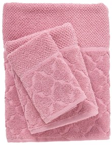 Πετσέτες Μπάνιου (Σετ 3τμχ) Das Home Best Line 0791 Pink 550gsm