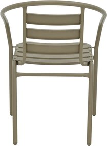 Πολυθρόνα Tade pakoworld μέταλλο σαμπανιζέ 54x58x73εκ