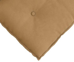 vidaXL Μαξιλάρι Πλάτης Καφέ 80 x 50 cm Υφασμάτινο Κορντουρά