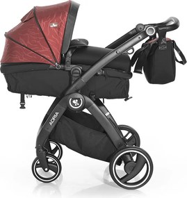 BABY STROLLER ADRIA BLACK&amp;RED