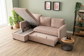 Corner Sofa-Bed Kado - Mink Mink