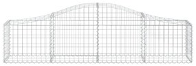 vidaXL Συρματοκιβώτιο Τοξωτό 200x30x40/60εκ. από Γαλβανισμένο Σίδερο