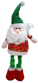 Χριστουγεννιάτικη Λούτρινη Κούκλα Άγιος Βασίλης με Πτυσσόμενα Πόδια