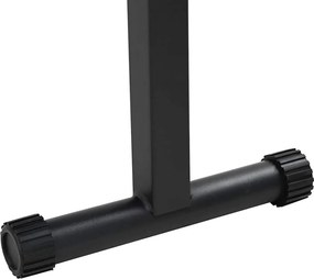 vidaXL Πάγκος Βαρών Μαύρο 108 x 27 x 41 εκ.