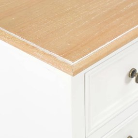 vidaXL Κομοδίνα 2 Τεμ. Λευκά 35 x 30 x 49 εκ. από MDF