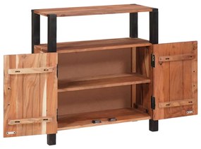 vidaXL Πλαϊνό γραφείο Καφέ 70 x 30 x 75 εκ Μασίφ ξύλο ακακίας