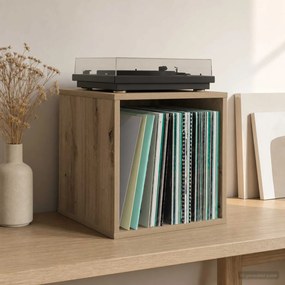 vidaXL Κουτί Άλμπουμ Βινυλίου Artisan Δρυς 37 x 36,5 x 38 εκ.