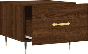 vidaXL Τραπεζάκια Σαλονιού 2 τεμ Brown Oak 50x50x40 εκ Επεξ. Ξύλο