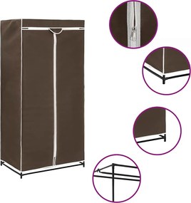 vidaXL Ντουλάπες 2 τεμ. Καφέ 75 x 50 x 160 εκ.