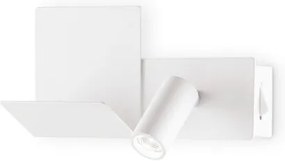 Απλίκα Φωτιστικό Τοίχου LED 3W Λευκό Reading Light Δεξιά USB Komodo 306810 Ideal Lux 306810