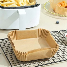 Αντικολλητικό Χαρτί για Air Fryer 20*20*4.5cm 50τμχ - Air fryer pad paper 50pcs 338761