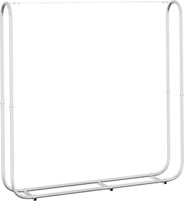 vidaXL Ράφι Καυσόξυλων 150x25x150 εκ. Γαλβανιζέ Ατσάλι
