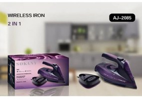 SOKANY SK-2085 Σίδερο Ατμού 2400W με Κεραμική Πλάκα και  Συνεχόμενη Παροχή 35gr-min Μόβ