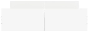 vidaXL Πλαίσιο Κρεβατιού με Κεφαλάρι / Υποπόδιο Λευκό 160 x 200 εκ.
