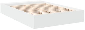 vidaXL Πλαίσιο Κρεβατιού Λευκό 160x200 εκ. Επεξεργασμένο Ξύλο