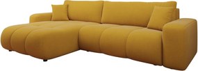 Γωνιακός καναπές Furyn L Maxi-Moustardi - 274.00Χ145.00Χ72.00cm
