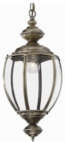 Φωτιστικό κρεμαστό NORMA SP1 μονόφωτο Φ25 Ideal Lux-5911-Μπρονζέ 005911