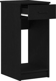 vidaXL Πύργος υπολογιστή με συρτάρι Μαύρο 35x45x77 cm