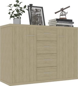 vidaXL Μπουφές Sonoma Δρυς 88 x 30 x 65 εκ. από Επεξ. Ξύλο