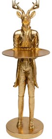 Διακοσμητικό Επιτραπέζιο Standing Waiter Deer Χρυσό 34,5x20x62,5 εκ. - Χρυσό