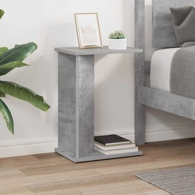 vidaXL End Table Σκυρόδεμα Γκρι 35 x 25 x 50 εκ Επεξεργασμένο ξύλο