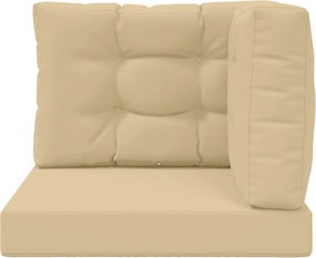 vidaXL Μαξιλάρι Καναπέ Εξωτερικού Χώρου 3 pcs Μπεζ Πολυεστέρας