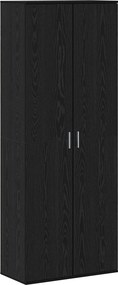 vidaXL Highboard 70 x 33.5 x 180 εκ. Επεξεργασμένο Ξύλο Μαύρη Οξυά