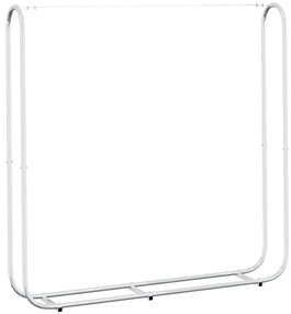 vidaXL Ράφι για καυσόξυλα με κάλυμμα βροχής 150x25x150 cm