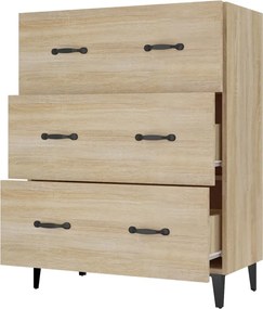 vidaXL Ντουλάπι Sonoma Δρυς 69,5 x 34 x 90 εκ. από Επεξεργασμένο Ξύλο