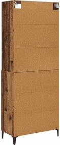 vidaXL Highboard 2 pcs Παλαιό ξύλο Επεξεργασμένο ξύλο