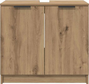 vidaXL Ντουλάπι Μπάνιου Artisan Oak 64,5 x 33,5 x 59 εκ.