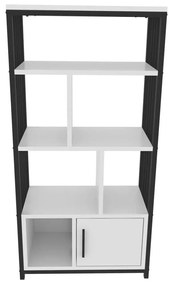 Βιβλιοθήκη Valero 875ZNA4567 60x29,6x120cm White-Black