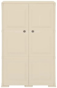 vidaXL Πλαστικό Ντουλάπι Angora Λευκό 79 x 43 x 125εκ. με Σχέδιο Ξύλου