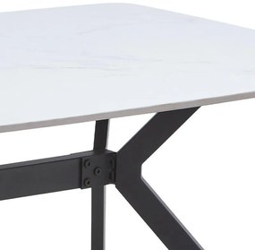 Τραπέζι Τραπεζαρίας 202 Fylliana Λευκό 130x80x75 εκ.