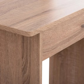 Τουαλέτα Με Καθρέπτη &amp; Σκαμπό Crystel Μελαμίνη Sonama Oak 74x39x155Yεκ