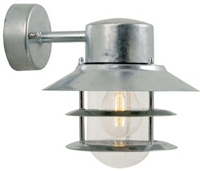 Φωτιστικό Τοίχου Blokhus Down 25051031 25x23cm 1xE27 60W IP54 Steel Nordlux Steel,Glass
