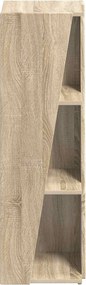 vidaXL Πλευρικό Ράφι Δρύς Sonoma 33 x 32 x 100,5 εκ Επεξεργασμένο ξύλο