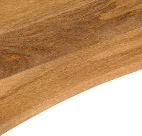 vidaXL Επιφάνεια Γραφείου Καμπύλη 110x50x2,5 εκ Μασίφ Ακατ. Μάνγκο