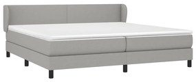 ΚΡΕΒΑΤΙ BOXSPRING ΜΕ ΣΤΡΩΜΑ ΑΝΟΙΧΤΟ ΓΚΡΙ 200X200 ΕΚ. ΥΦΑΣΜΑΤΙΝΟ 3126109