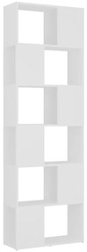 vidaXL Βιβλιοθήκη/Διαχωριστικό Χώρου Λευκό 60 x 24 x 186 εκ.